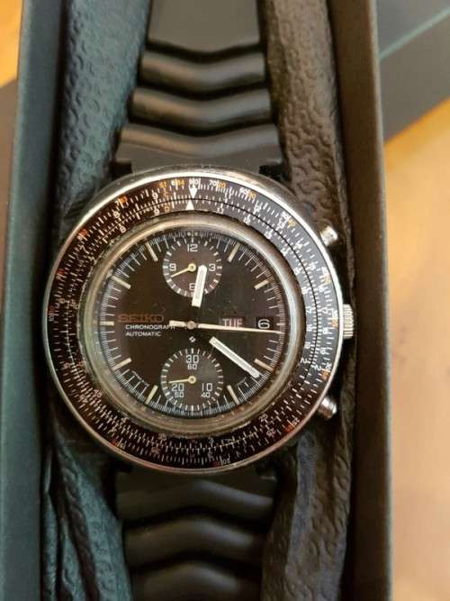 A Stunning & Rare Seiko Chronograph Automatic #6138-7000 Gents Wrist Watch In Great Condition