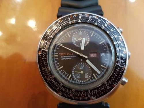 A Stunning & Rare Seiko Chronograph Automatic #6138-7000 Gents Wrist Watch In Great Condition