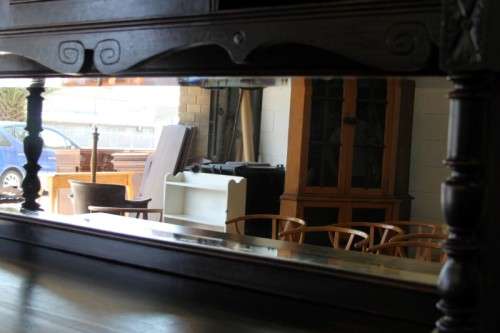 A magnificent antique Gothic Renaissance English Oak "Buffet-A-Deux Corpus" cabinet | RS17