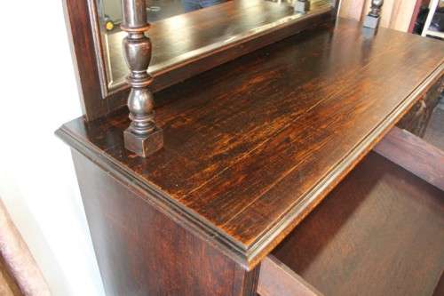 A magnificent antique Gothic Renaissance English Oak "Buffet-A-Deux Corpus" cabinet | RS17