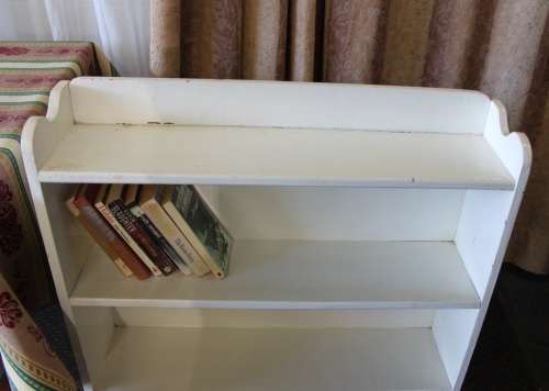 AN AWESOME VINTAGE PAINTED BOOK CASE - IDEAL FOR A STUDY OR KIDS BEDROOM