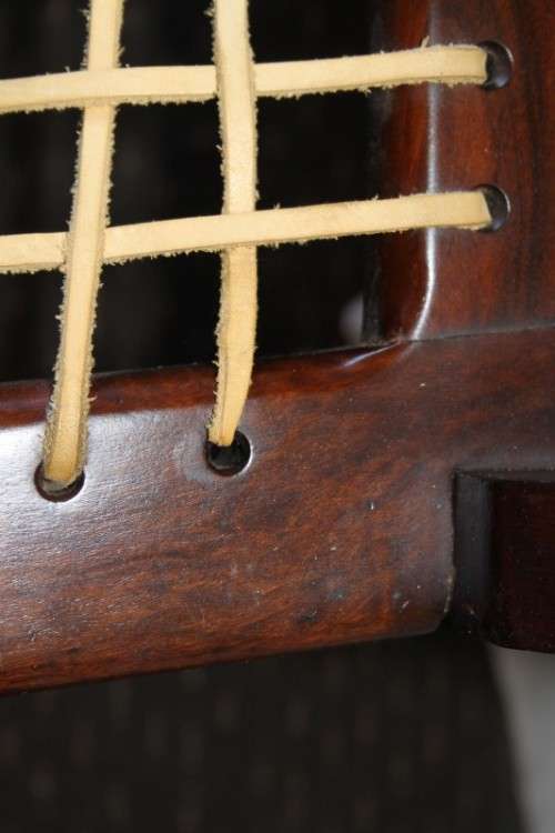 A STUNNING COLLECTION OF 6x SOLID IMBUIA "RIEMPIE" DINING CHAIRS IN FANTASTIC CONDITION bid/chair