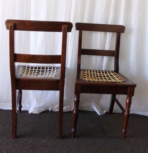 A STUNNING COLLECTION OF 6x SOLID IMBUIA "RIEMPIE" DINING CHAIRS IN FANTASTIC CONDITION bid/chair