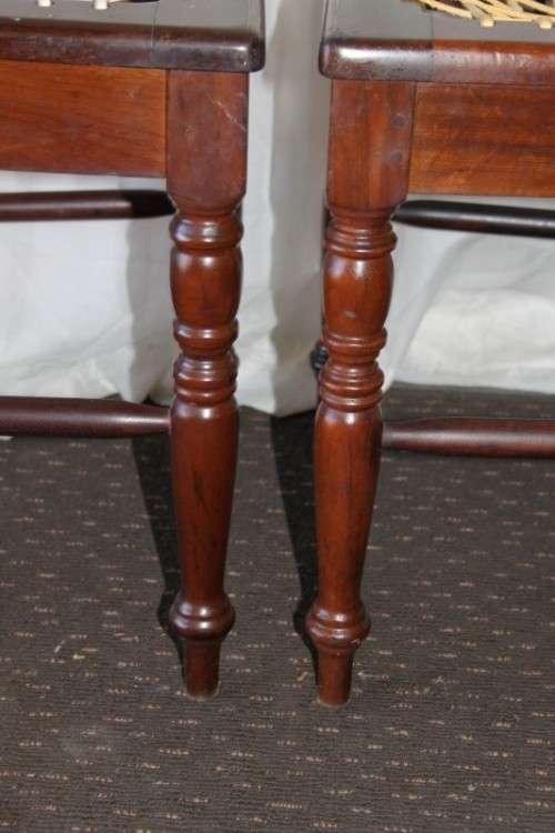 A STUNNING COLLECTION OF 6x SOLID IMBUIA "RIEMPIE" DINING CHAIRS IN FANTASTIC CONDITION bid/chair