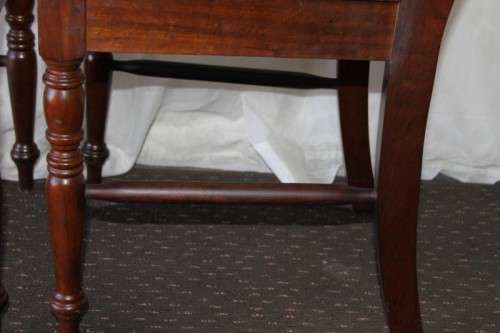 A STUNNING COLLECTION OF 6x SOLID IMBUIA "RIEMPIE" DINING CHAIRS IN FANTASTIC CONDITION bid/chair