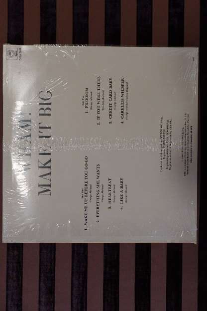 AN AMAZING WHAM! "MAKE IT BIG" (1984) VINYL IN OUTSTANDING CONDITION = PERFECT COLLECTORS LP!!!