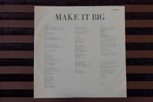 AN AMAZING WHAM! "MAKE IT BIG" (1984) VINYL IN OUTSTANDING CONDITION = PERFECT COLLECTORS LP!!!
