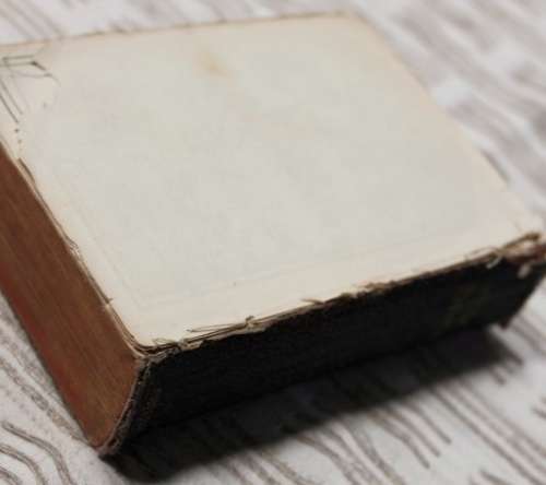 AN INCREDIBLE ANTIQUE (c1883) "OXFORD" HOLY BIBLE WITH LOADS OF CHARACTER AND CHARM