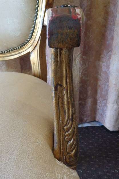 A FABULOUS LOUIS XVI OVAL BACK REVIVAL ARMCHAIR w/ INCREDIBLE CARVED DETAIL IN AMAZING CONDITION