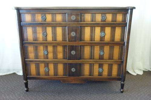 EXQUISITE OPULENT FRENCH COMMODE CHEST OF DRAWERS WITH FOUR DOUBLE DRAWERS IN EXCELLENT CONDITION