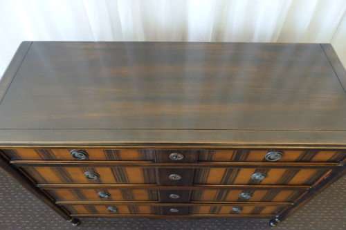 EXQUISITE OPULENT FRENCH COMMODE CHEST OF DRAWERS WITH FOUR DOUBLE DRAWERS IN EXCELLENT CONDITION