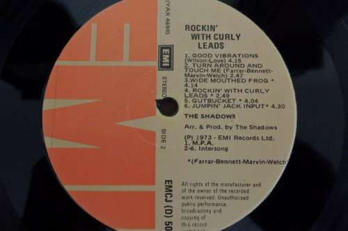 A SUPERB THE SHADOWS "ROCKIN' WITH CURLY LEADS" (1973) VINYL IN SUPERB CONDITION