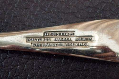 An incredible vintage Nickle silver (boxed) fish knife & fork set in amazing condition RS17