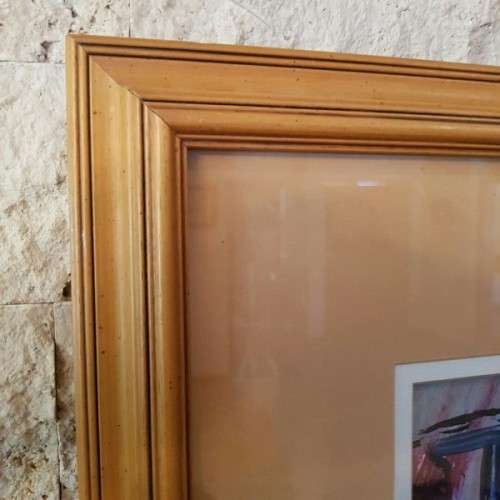 An incredible original signed & framed Dirk Adriaan Meerkotter mixed media "rural scene" painting