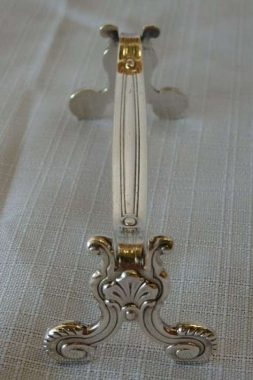 2x magnificent Christofle "Coquille Vendome Shell" Porte Couteaux silver plated knife rests | RS17