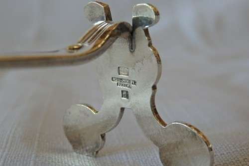 2x magnificent Christofle "Coquille Vendome Shell" Porte Couteaux silver plated knife rests | RS17