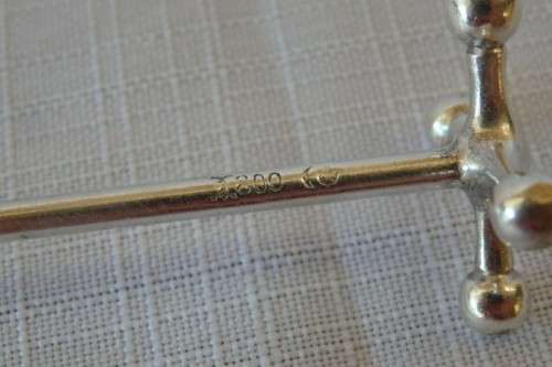 9x SPECTACULAR RARE ANTIQUE GERMAN KOCH & BERGFELD 800 SILVER JACK ENDED KNIFE RESTS! price/each