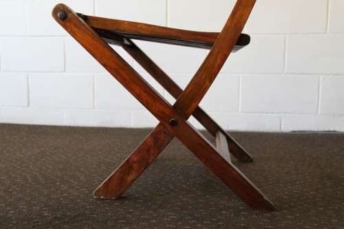 Five amazing modern wooden outdoor folding chairs in superb condition - bid/chair