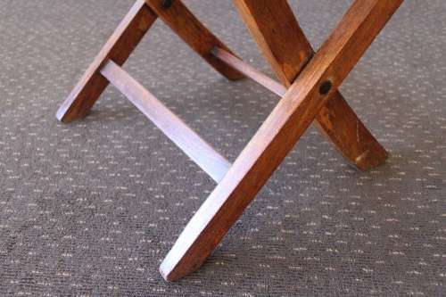 Five amazing modern wooden outdoor folding chairs in superb condition - bid/chair