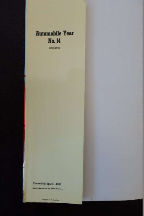 A superb & rare collectable ''Automobile Year 1966/67 edition (Annual Automobile Review)'' Issue #14