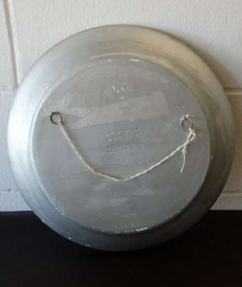 A beautiful signed hand-painted vintage 3D chalk-ware plaque of ''ROSES'' by W.H. Bossons RS17