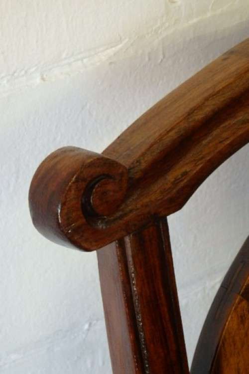 A beautiful solid Stink Wood Ball & Claw parlour couch with wicker backrest in great condition!!!