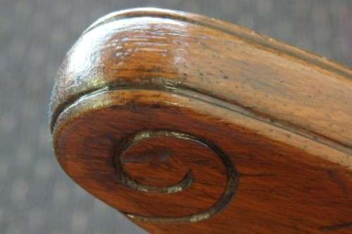 A beautiful solid Stink Wood Ball & Claw parlour couch with wicker backrest in great condition!!!