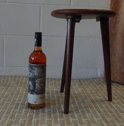 A beautiful and well made Teak 3-legged display/ occasional wooden table in great condition !!!