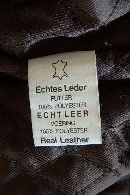 An awesome "Borghetti Bros". men's brown genuine leather jacket w/ quilted lining in great condition