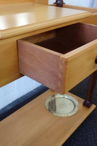 An absolutely magnificent tall Yellow wood and Imbuia hall stand in pristine condition!!!