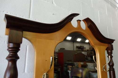 An absolutely magnificent tall Yellow wood and Imbuia hall stand in pristine condition!!!