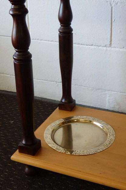 An absolutely magnificent tall Yellow wood and Imbuia hall stand in pristine condition!!!