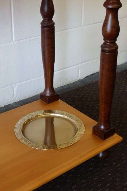 An absolutely magnificent tall Yellow wood and Imbuia hall stand in pristine condition!!!