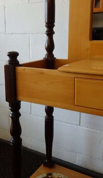 An absolutely magnificent tall Yellow wood and Imbuia hall stand in pristine condition!!!