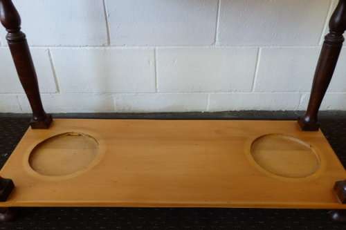 An absolutely magnificent tall Yellow wood and Imbuia hall stand in pristine condition!!!