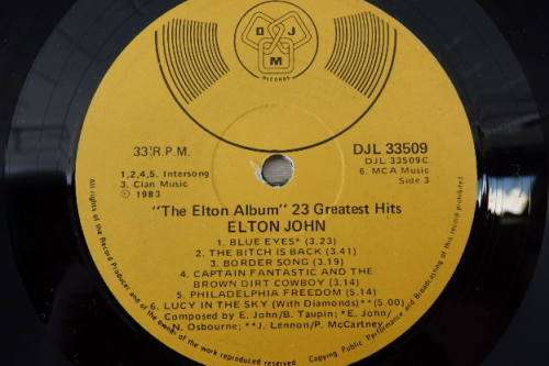 An awesome Elton John "The Elton Album - 23 Greatest Hits" (1983) double vinyl LP
