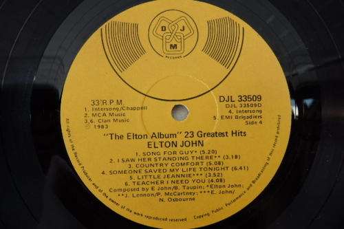An awesome Elton John "The Elton Album - 23 Greatest Hits" (1983) double vinyl LP