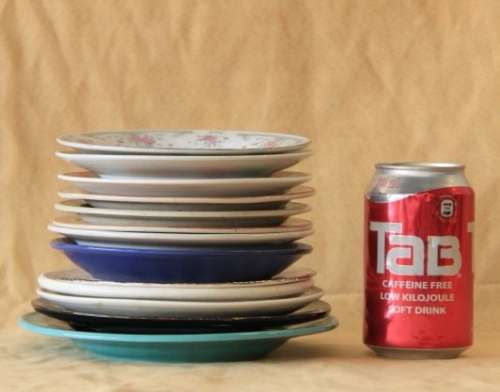 A beautiful collection of assorted porcelain & ceramic saucers & small plates in good condition!!!