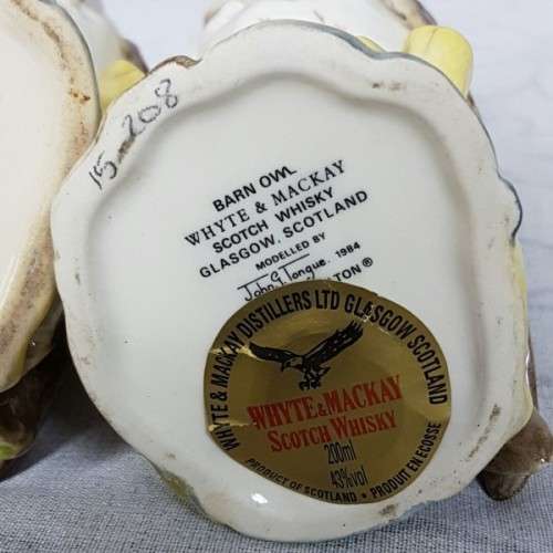 Rare Royal Doulton "Whyte & Mackay Scotch Whiskey Barn Owl porcelain decanter - sealed! Only 1 left!