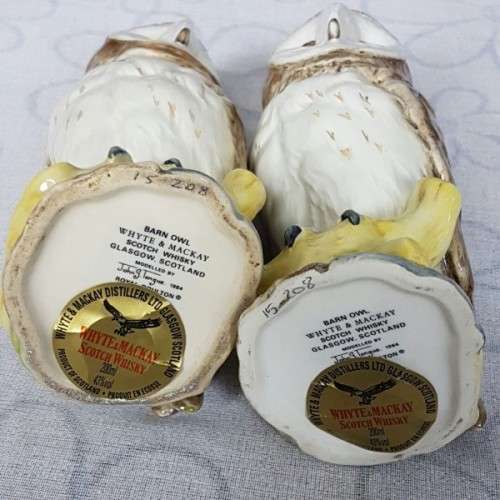 Rare Royal Doulton "Whyte & Mackay Scotch Whiskey Barn Owl porcelain decanter - sealed! Only 1 left!