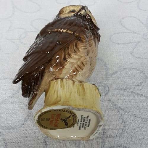 An amazing rare Royal Doulton "Whyte & Mackay Scotch Whiskey" "Tawny Owl" porcelain decanter