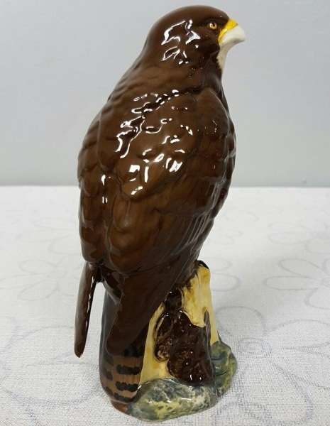 A "SEALED" rare vintage Royal Doulton "Whyte & Mackay Scotch Whiskey" "Buzzard" porcelain decanter
