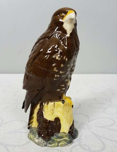 A "SEALED" rare vintage Royal Doulton "Whyte & Mackay Scotch Whiskey" "Buzzard" porcelain decanter
