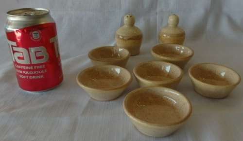 A beautiful job-lot of assorted stoneware crockery including soup bowls, boats, goblets and more