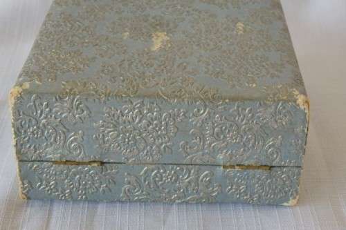 An exquisite vintage (c1950's) ''Angora'' silver plated "breakfast" egg serving set in its box