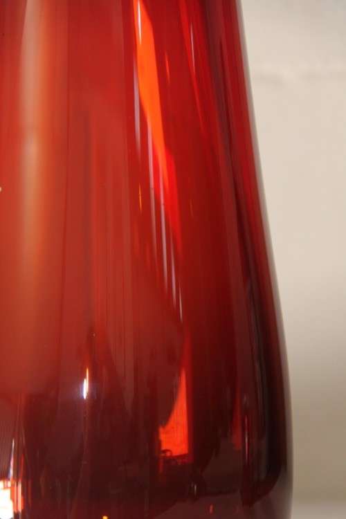 An awesome tall signed hand-blown glass "contemporary art glass" vase in wonderful condition