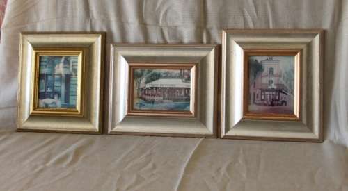 3x fabulously framed and signed Mike Fitzpatrick "French Series" prints - bid/print