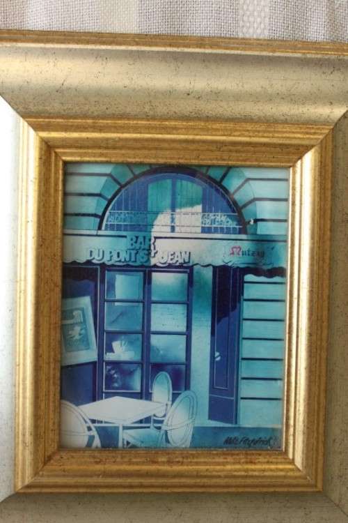 3x fabulously framed and signed Mike Fitzpatrick "French Series" prints - bid/print