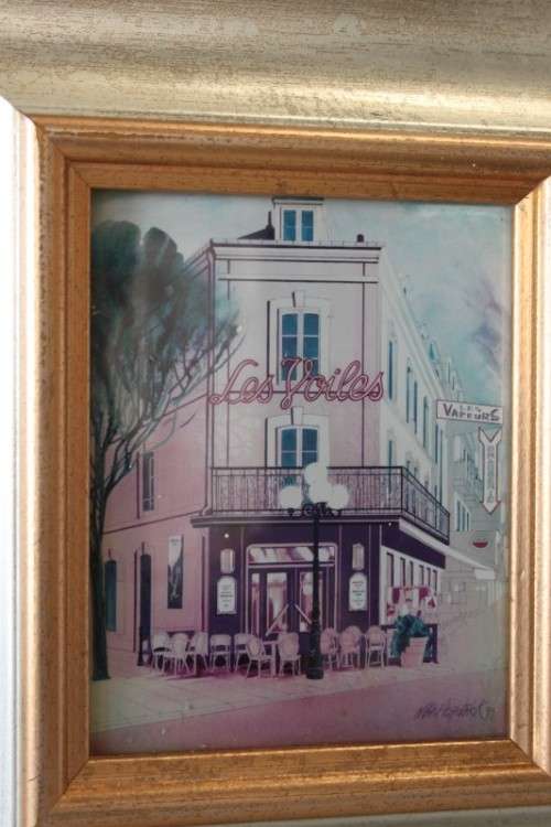 3x fabulously framed and signed Mike Fitzpatrick "French Series" prints - bid/print