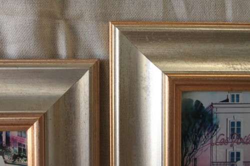 3x fabulously framed and signed Mike Fitzpatrick "French Series" prints - bid/print